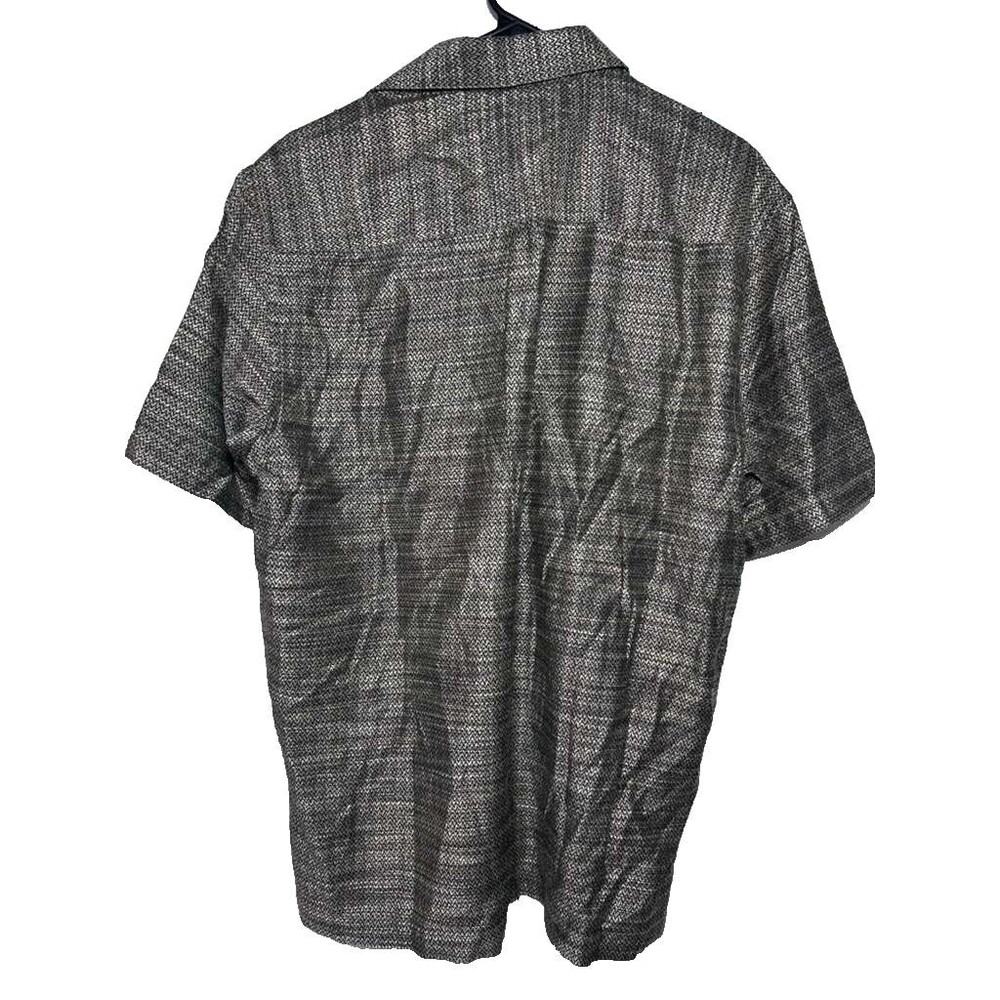 Jhane Barnes Vintage Button Down Shirt Men Medium Woven Brown - Picture 4 of 5